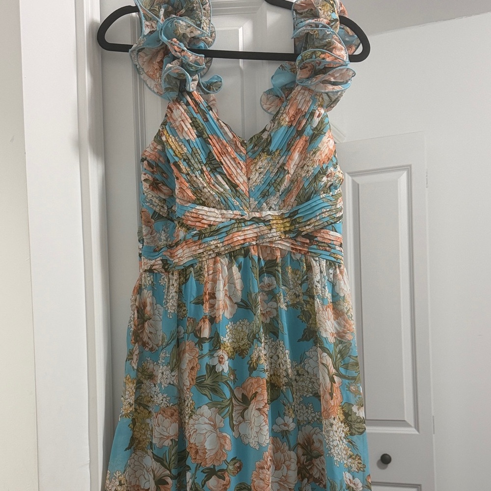 Floral Ruffled Maxi Dress